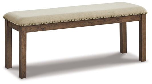 Moriville - Upholstered Bench - Beige - Hornell Furniture Outlet