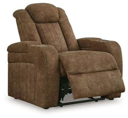 Wolfridge - Brindle - Power Recliner/Adj Headrest - Hornell Furniture Outlet