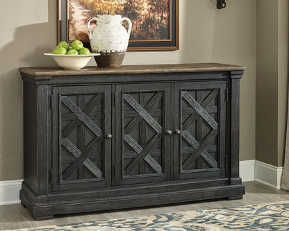 Tyler Creek - Black / Gray - Dining Room Server - Hornell Furniture Outlet