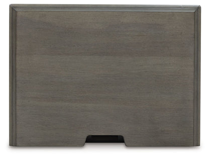 Lexorne - Gray - Three Drawer Night Stand - Hornell Furniture Outlet