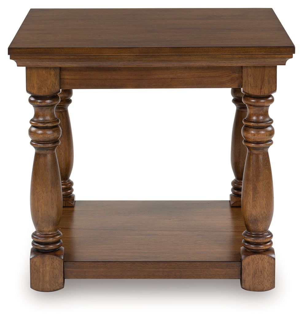 Sturlayne - Brown - Rectangular End Table - Hornell Furniture Outlet