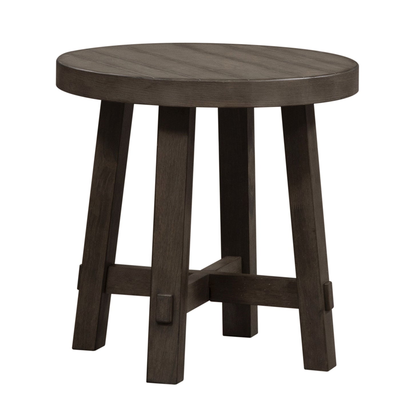 Modern Farmhouse - Splay Leg Round End Table - Hornell Furniture Outlet