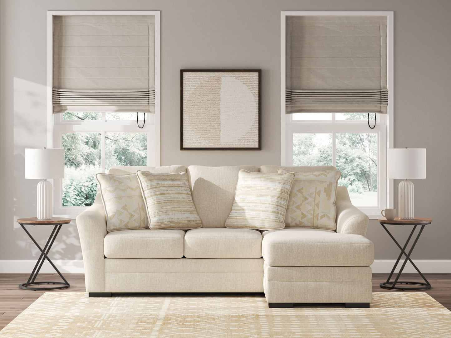 Lango - Queen Sofa Chaise Sleeper - Jute - Hornell Furniture Outlet