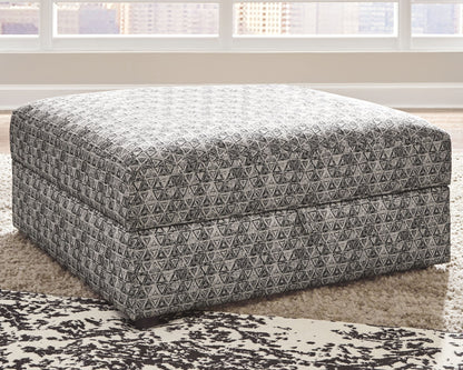 Kellway - Bisque - Ottoman With Storage - Hornell Furniture Outlet