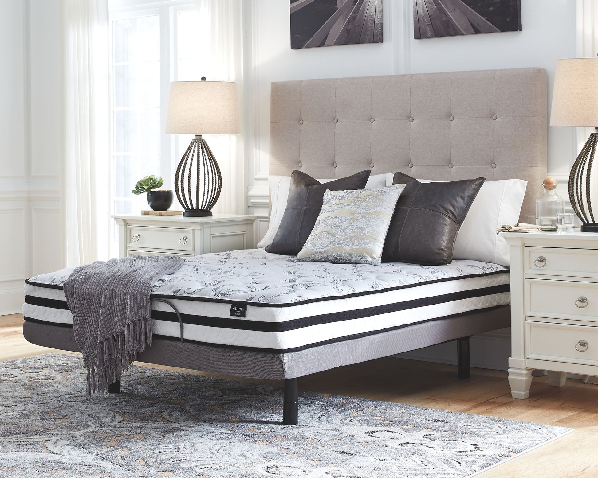 8 Inch Chime Innerspring - Firm Mattress - Hornell Furniture Outlet