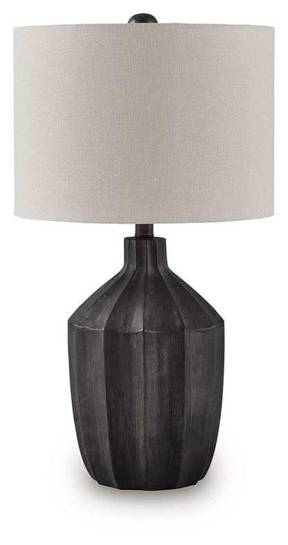 Jilton - Black - Poly Table Lamp - Hornell Furniture Outlet