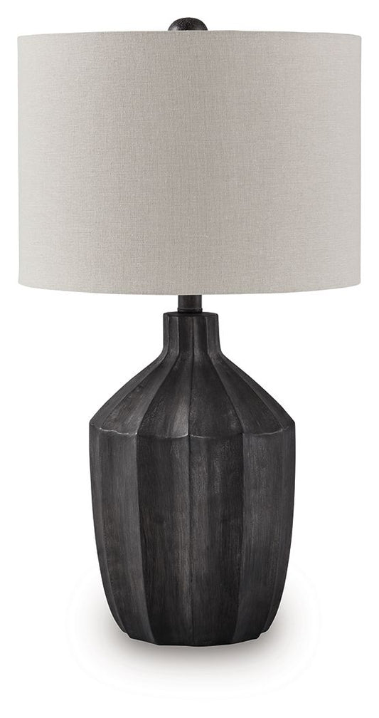 Jilton - Black - Poly Table Lamp - Hornell Furniture Outlet