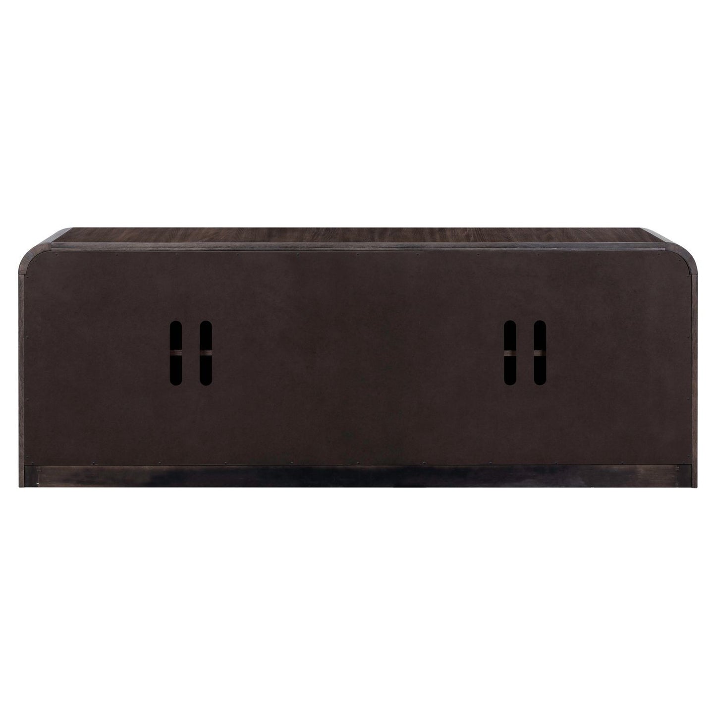 Perspectives - 82" TV Console - Brown - Hornell Furniture Outlet