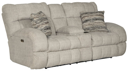 Ashland - Power Lay Flat Reclining Console Loveseat - Hornell Furniture Outlet