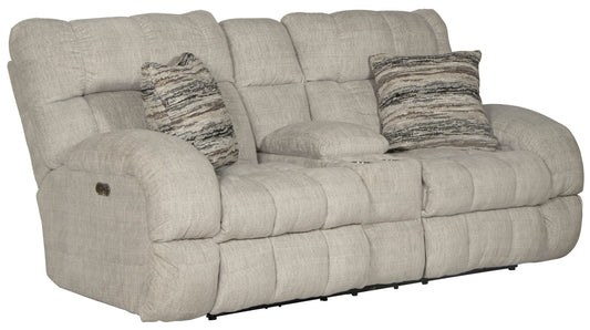 Ashland - Power Lay Flat Reclining Console Loveseat - Hornell Furniture Outlet