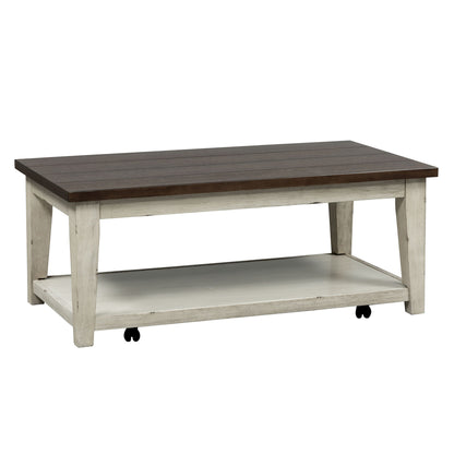 Arden Road - Rectangular Cocktail Table - Satin Cherry - Hornell Furniture Outlet