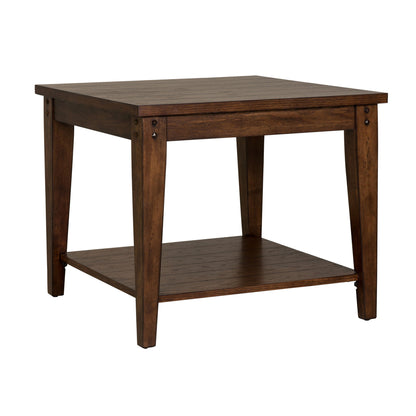 Lake House - Square Lamp Table - Hornell Furniture Outlet
