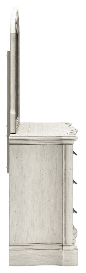 Arlendyne - Antique White - Dresser And Mirror - Hornell Furniture Outlet