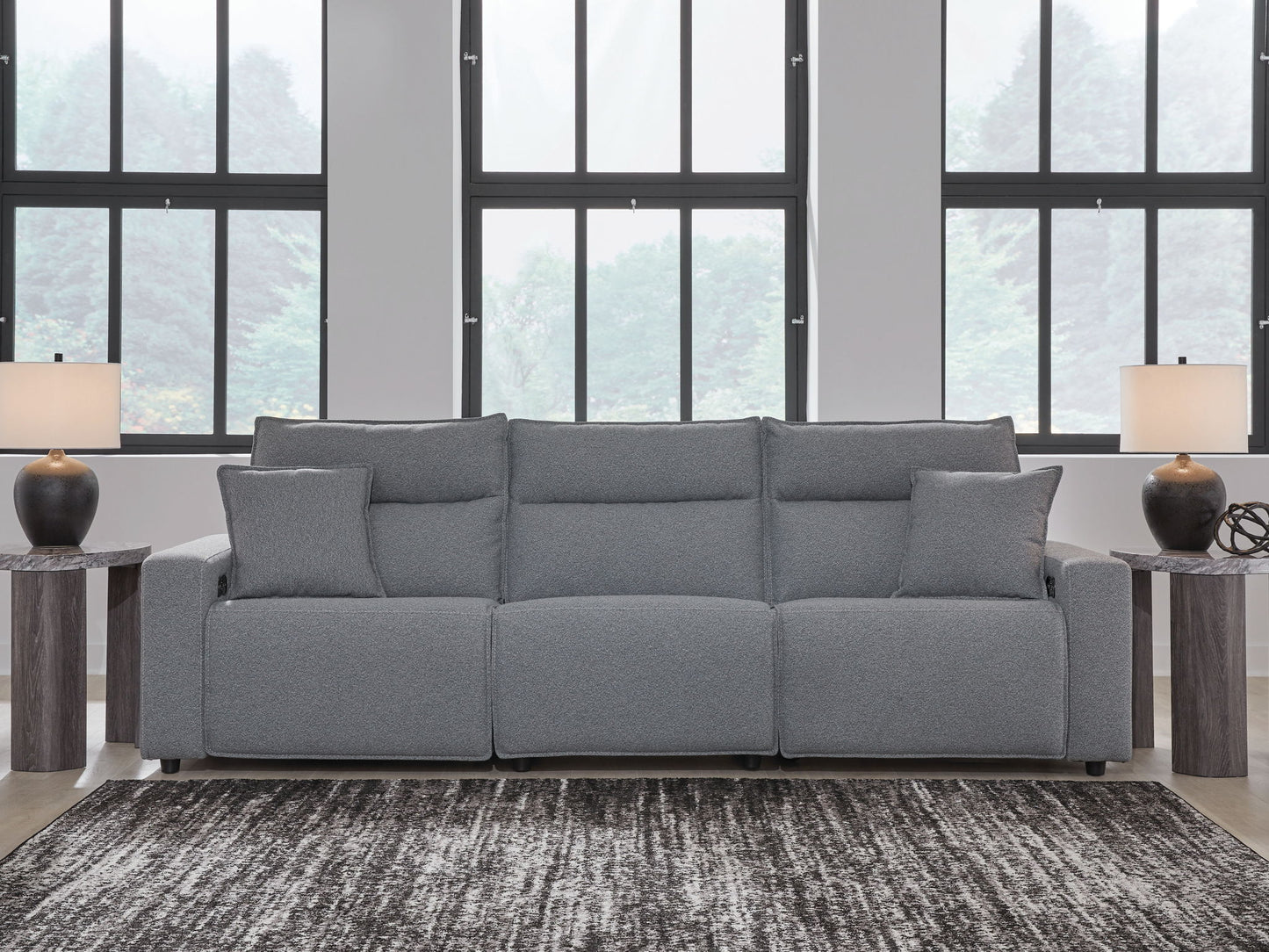 ModMax II - Salt And Pepper - Reclining Sectional - Hornell Furniture Outlet