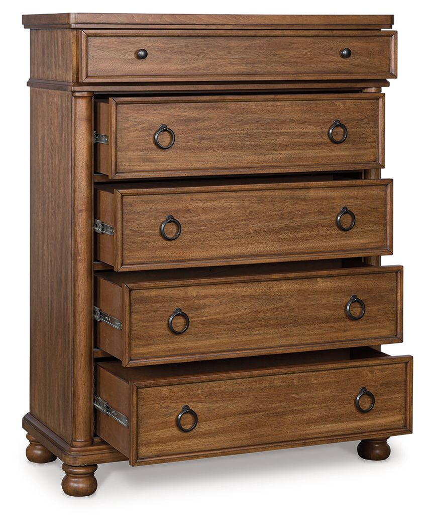 Rowlenstown - Five Drawer Chest - Hornell Furniture Outlet