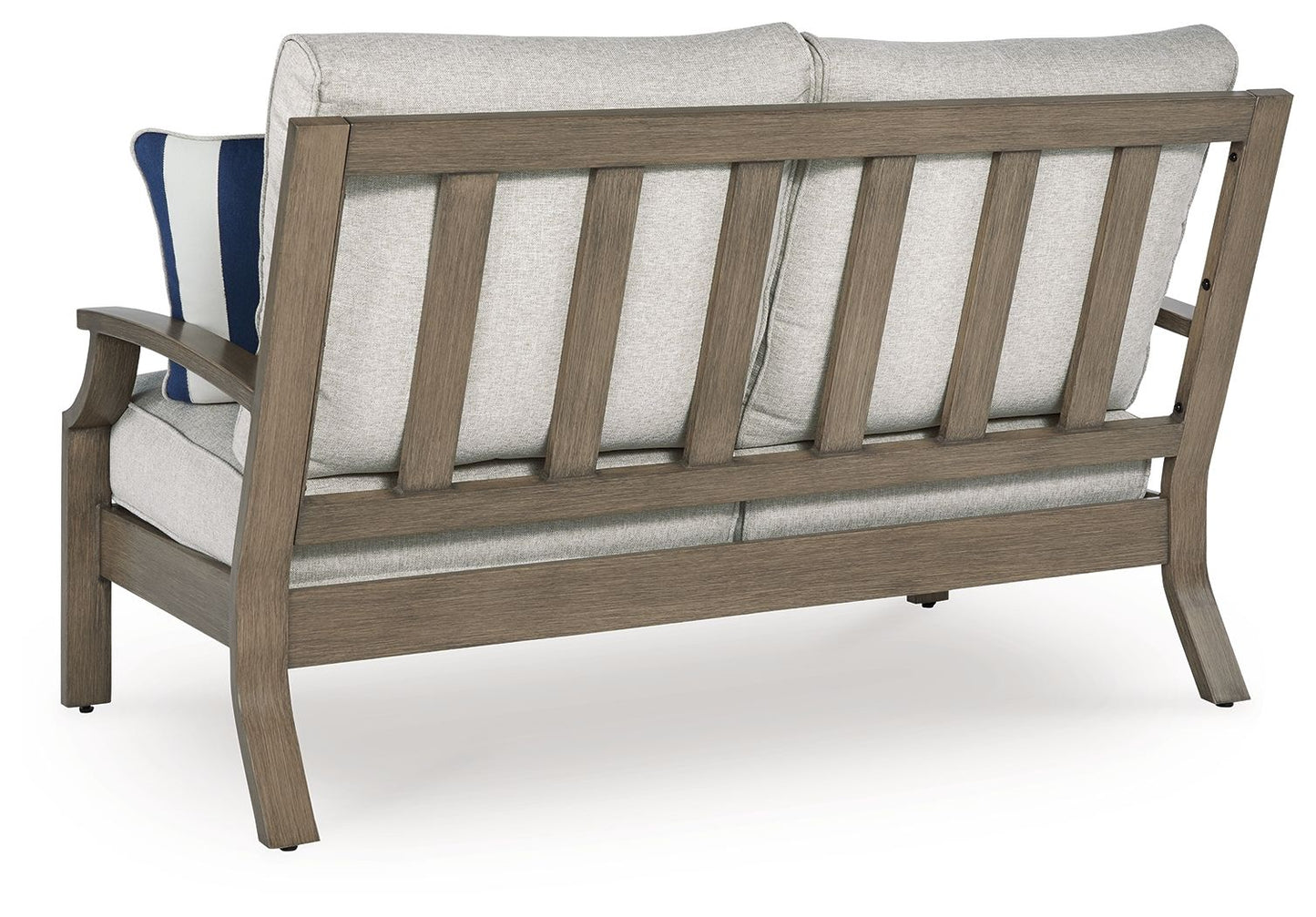 Rainier Ranch - Brown / Beige - Loveseat With Cushion - Hornell Furniture Outlet