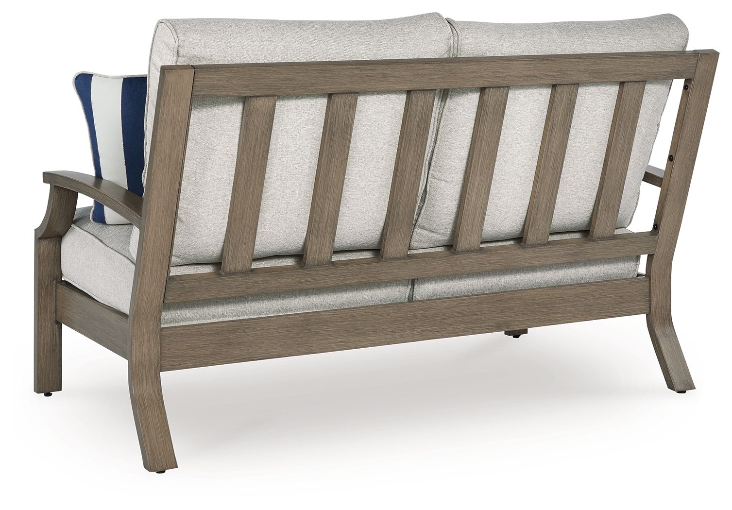 Rainier Ranch - Brown / Beige - Loveseat With Cushion - Hornell Furniture Outlet