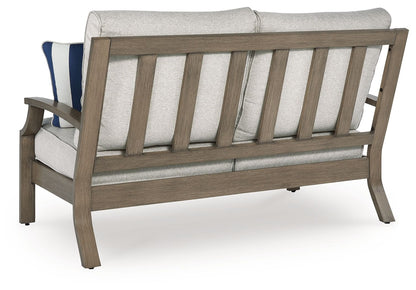 Rainier Ranch - Brown / Beige - Loveseat With Cushion - Hornell Furniture Outlet