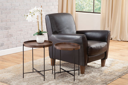 Capri - Nesting Tables - Dark Brown - Hornell Furniture Outlet