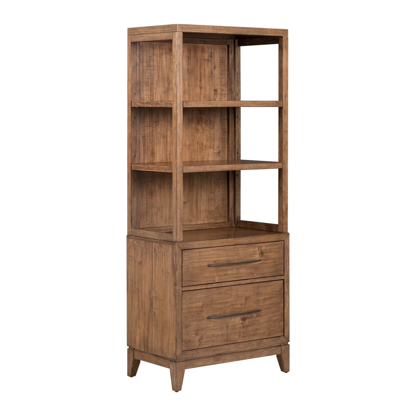 Shaker Lakes - Lateral File Bookcase - Harvest Brown - Hornell Furniture Outlet