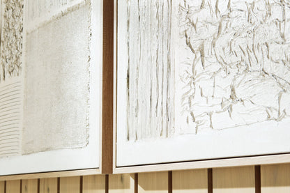Andorfield - Wall Art Set (Set of 2) - Beige / Black / White - Hornell Furniture Outlet