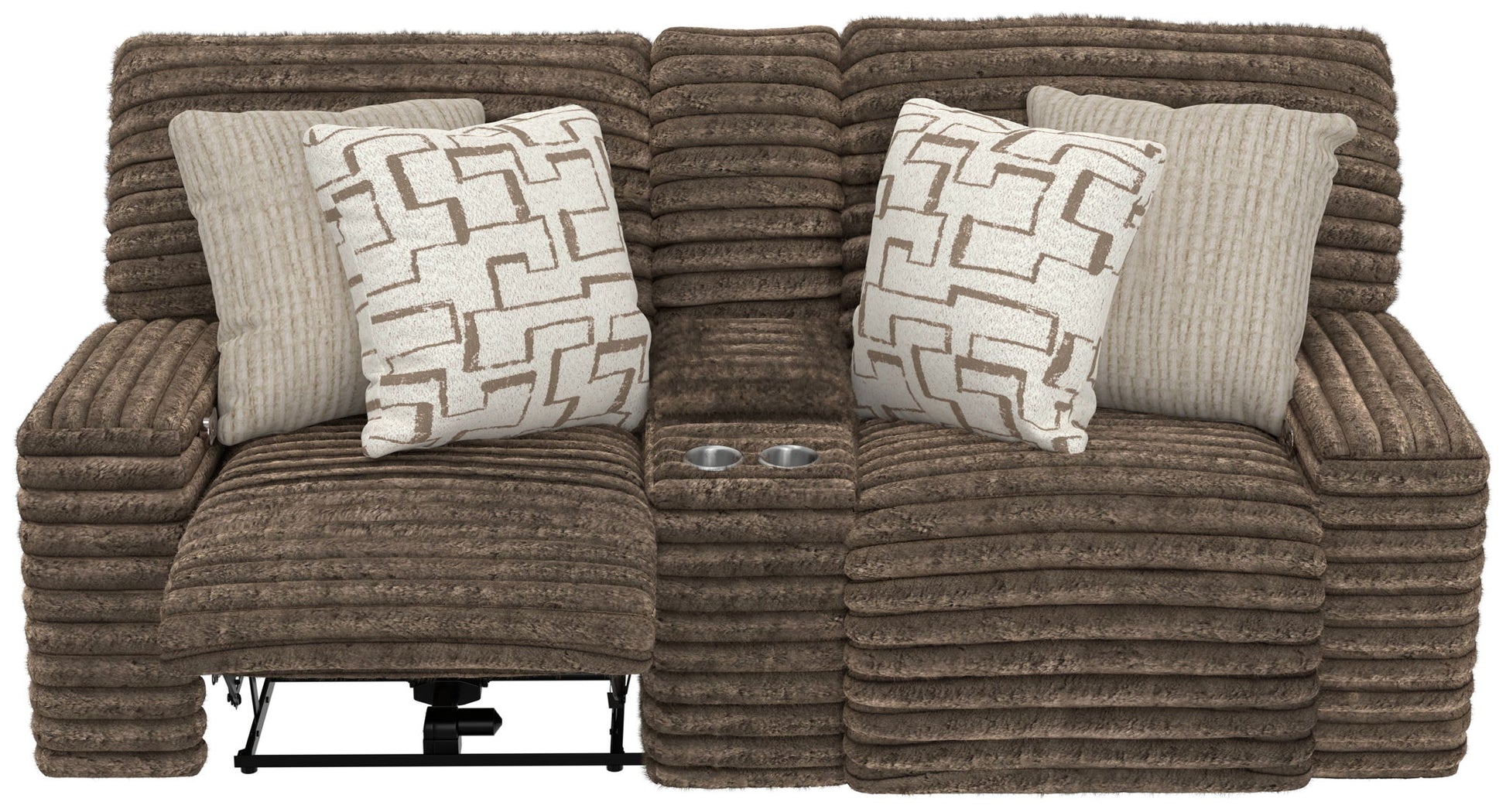 Lynx - Power Reclining Console Loveseat With Zero Gravity - Hornell Furniture Outlet