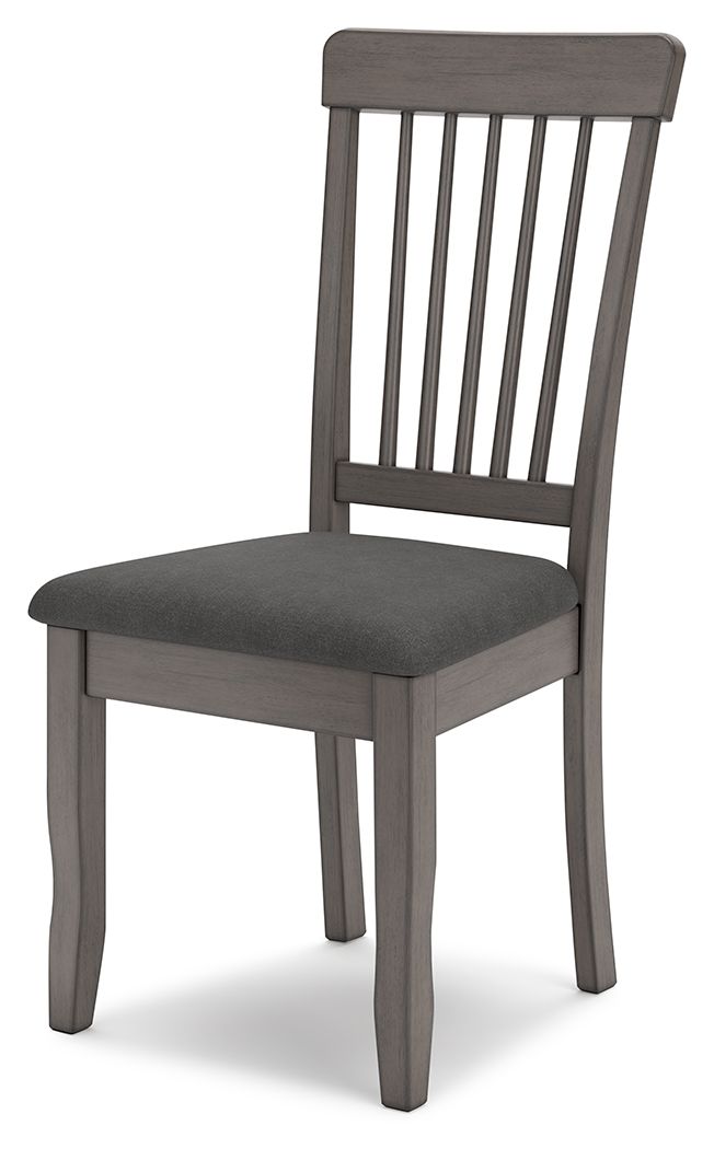 Shullden - Gray - Dining Room Side Chair (Set of 2) - Hornell Furniture Outlet