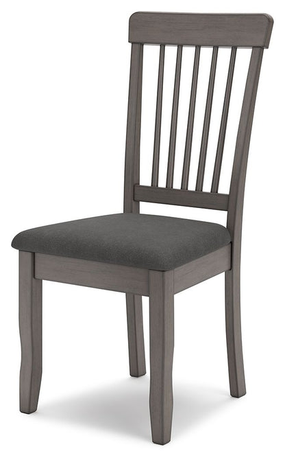Shullden - Gray - Dining Room Side Chair (Set of 2) - Hornell Furniture Outlet