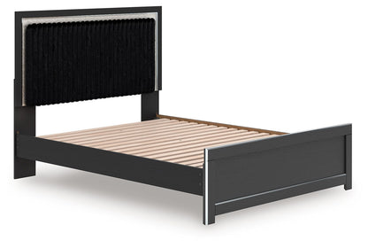 Zuraleus - Upholstered Panel Platform Bed With Roll Slats - Hornell Furniture Outlet