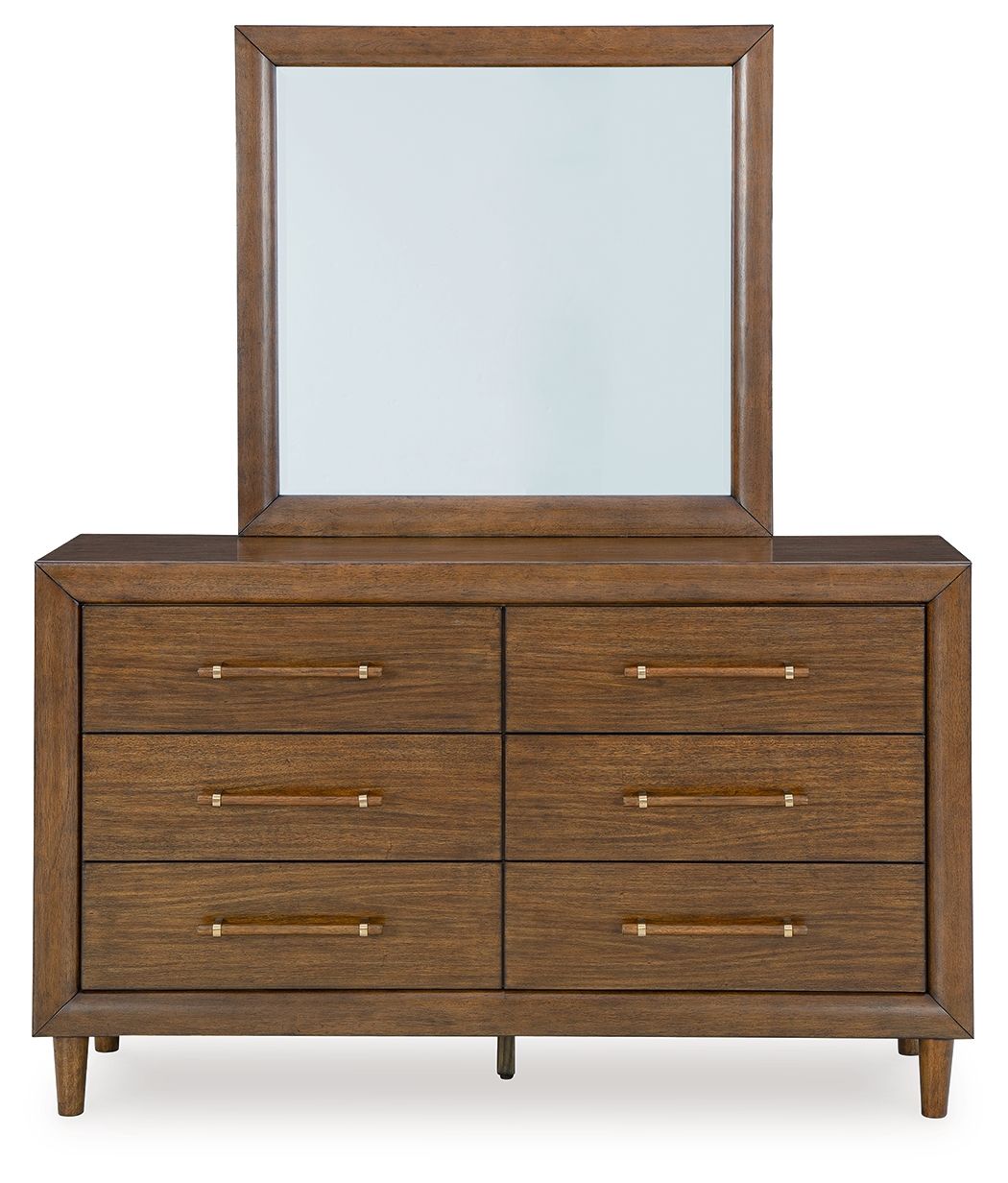 Lyncott - Brown - Dresser And Mirror - Hornell Furniture Outlet