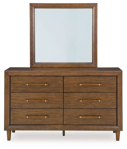 Lyncott - Brown - Dresser And Mirror - Hornell Furniture Outlet