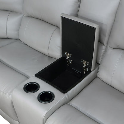 Alexandria - Leather Power Sectional - Hornell Furniture Outlet