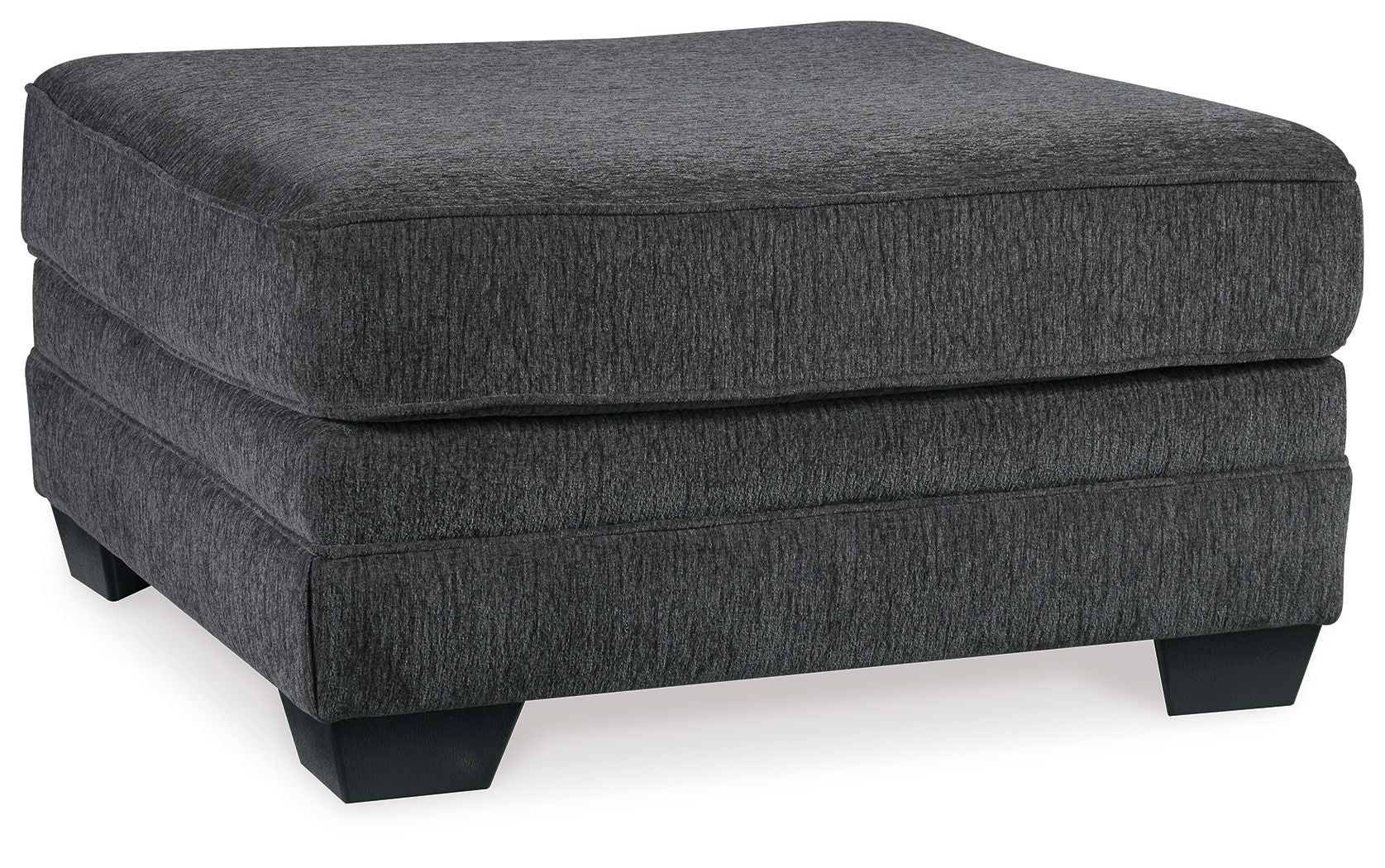 Tracling - Oversized Accent Ottoman - Slate - Hornell Furniture Outlet