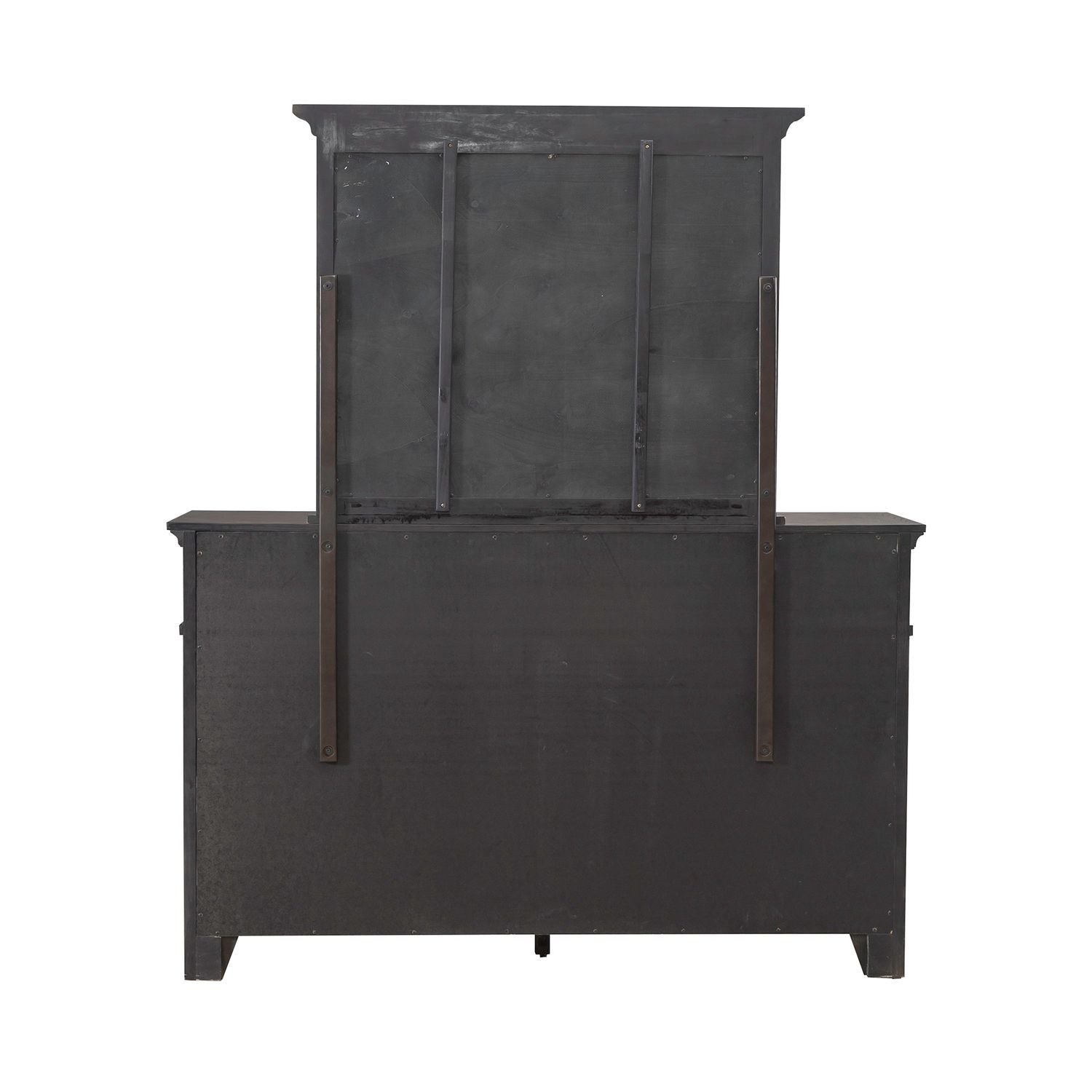 Paradise Valley - Dresser & Mirror - Dark Brown - Hornell Furniture Outlet