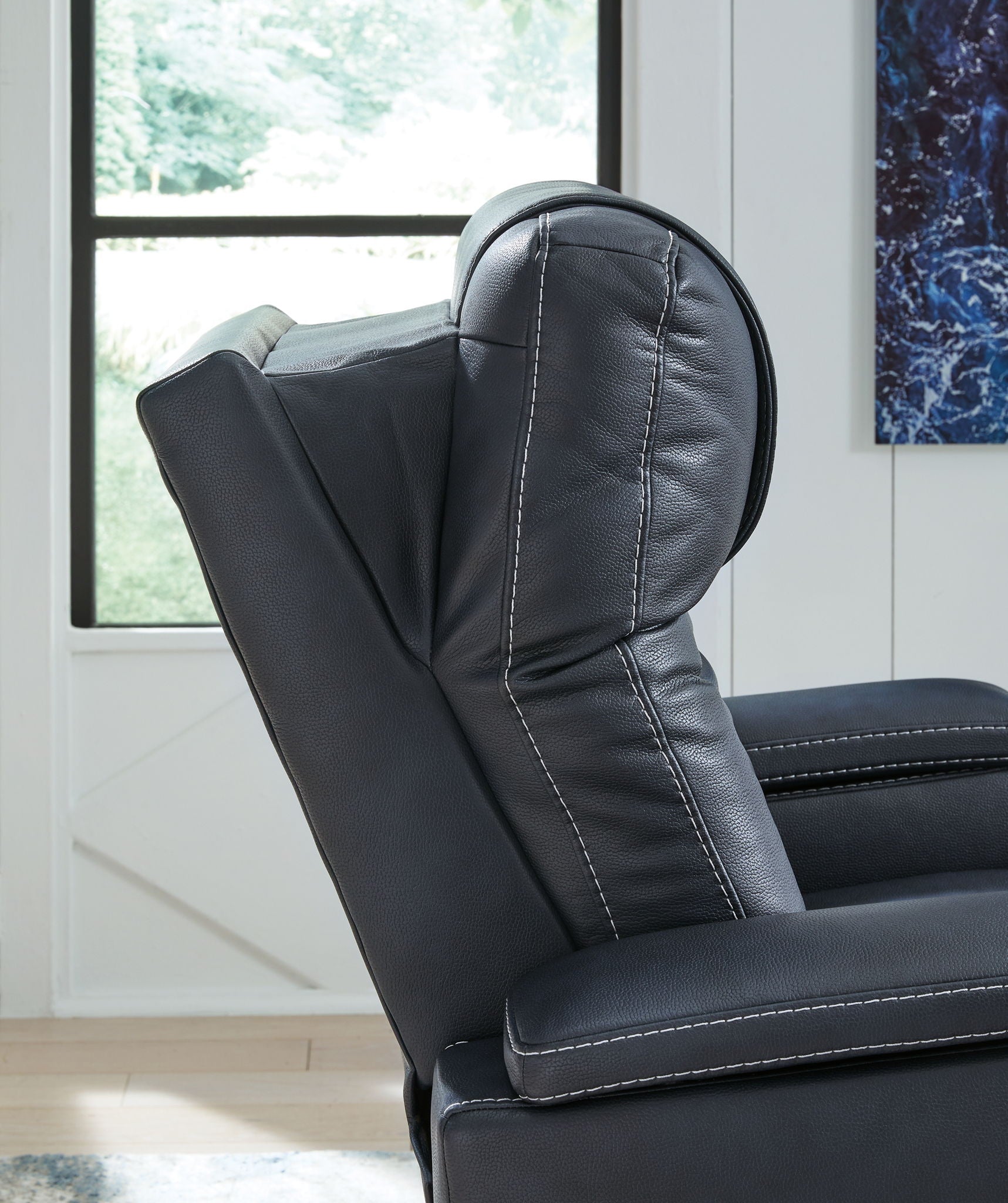 Feazada - Power Recliner With Adj Headrest - Hornell Furniture Outlet