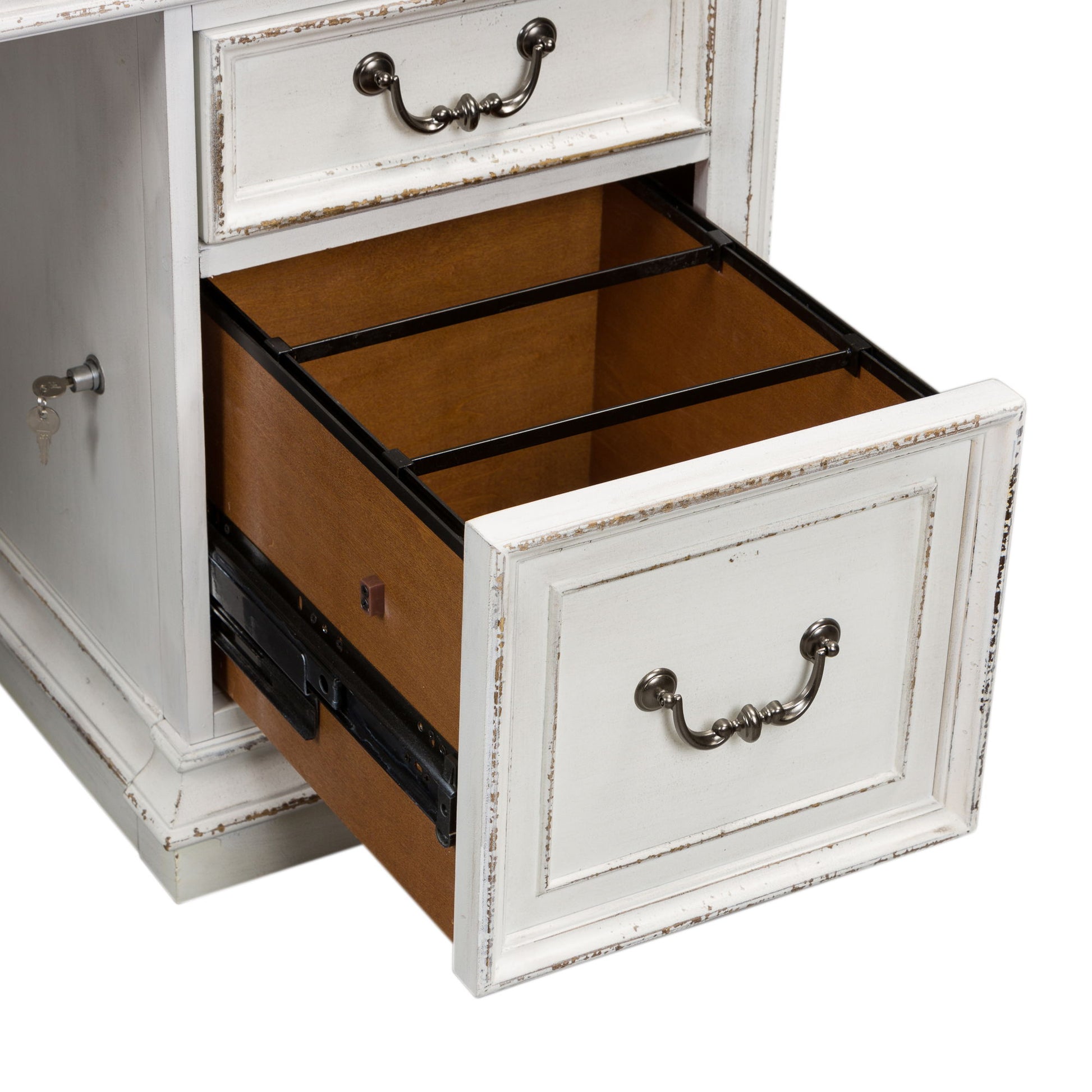 Magnolia Manor - Desk - White - Hornell Furniture Outlet