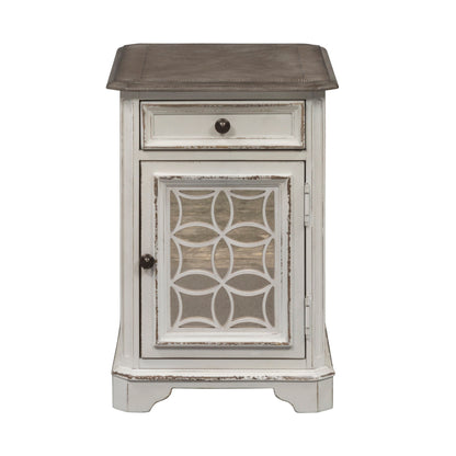 Magnolia Manor - Chair Side Table - White - Hornell Furniture Outlet