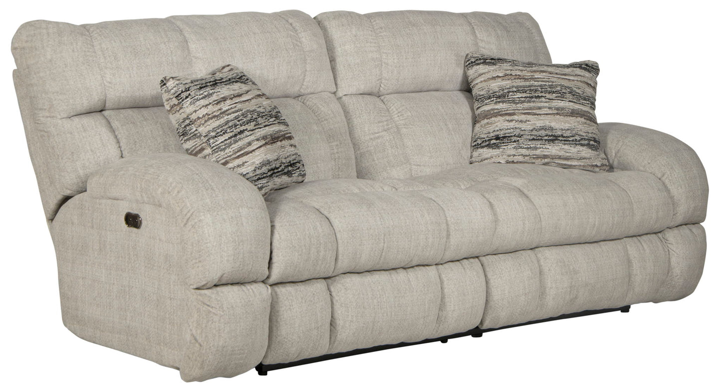 Ashland - Power Lay Flat Reclining Sofa - Hornell Furniture Outlet