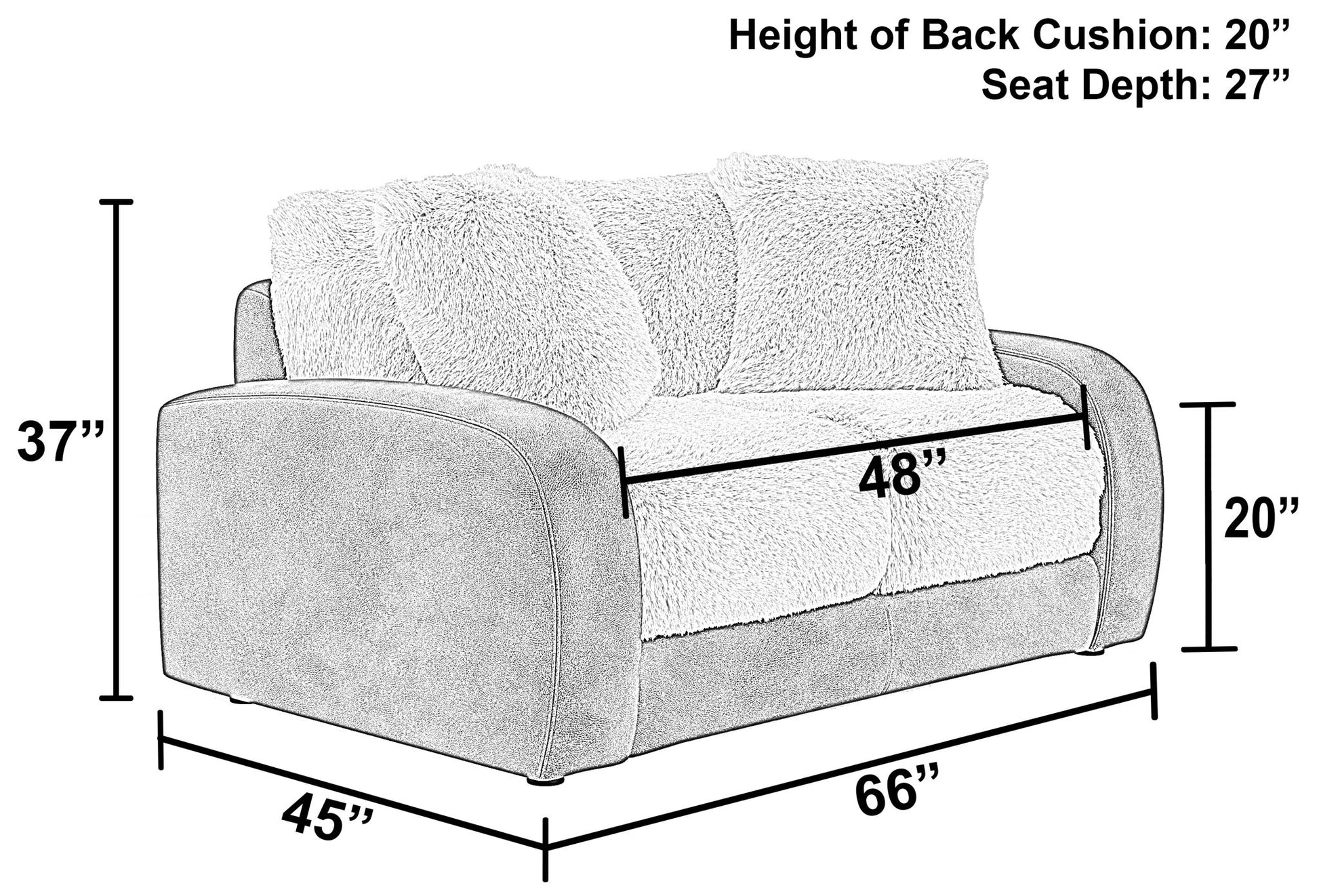 Snowball - Loveseat - Taupe - Hornell Furniture Outlet