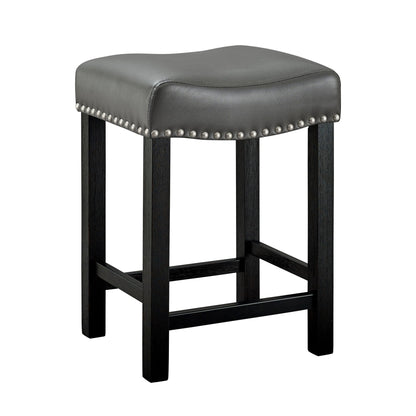 Aspen - Counter Stool (Set of 2) - Dark Gray - Hornell Furniture Outlet