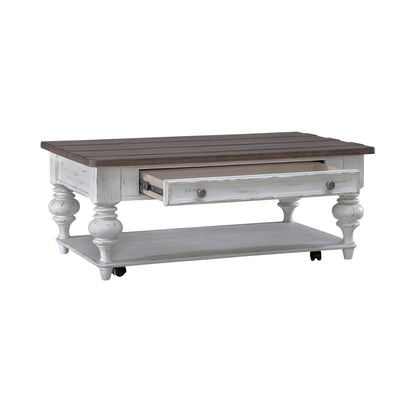 River Place - Cocktail Table - White - Hornell Furniture Outlet