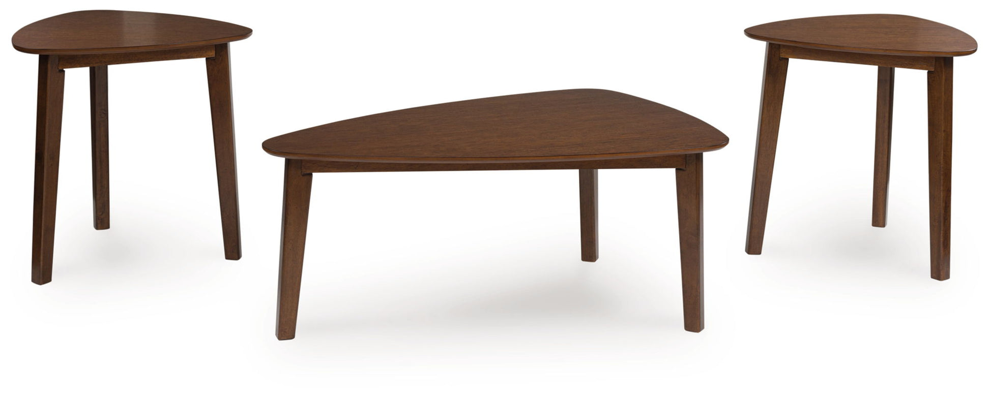 Lyncott - Brown - Occasional Wood Table Set (Set of 3) - Hornell Furniture Outlet