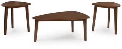 Lyncott - Brown - Occasional Wood Table Set (Set of 3) - Hornell Furniture Outlet