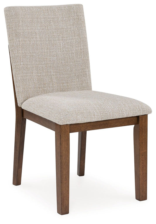 Kraeburn - Beige / Brown - Dining Upholstered Side Chair (Set of 2) - Hornell Furniture Outlet