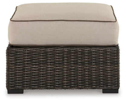 Coastline Bay - Brown - Ottoman With Cushion - Hornell Furniture Outlet