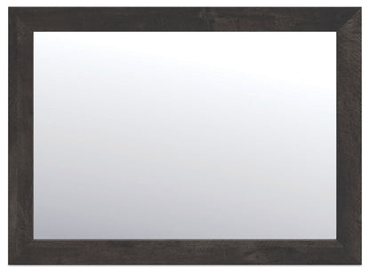 Hollivern - Bedroom Mirror - Dark Gray - Hornell Furniture Outlet