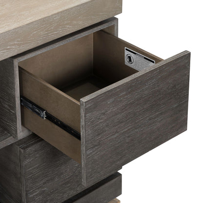 Piedmont - 84'' TV Console - Charcoal / Ash - Hornell Furniture Outlet
