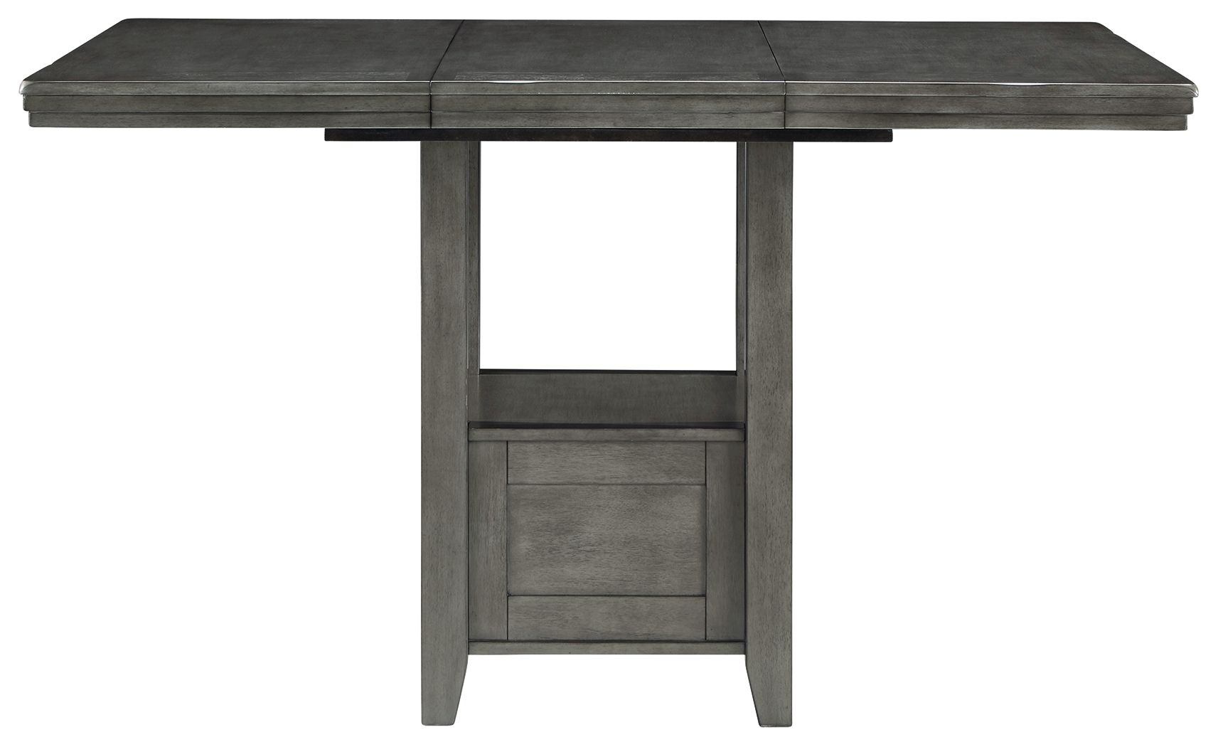 Hallanden - Gray - Rectangular Dining Room Counter Extension Table - Hornell Furniture Outlet