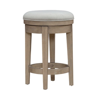 Brentwood - Upholstered Swivel Console Stool - Sandstone - Hornell Furniture Outlet