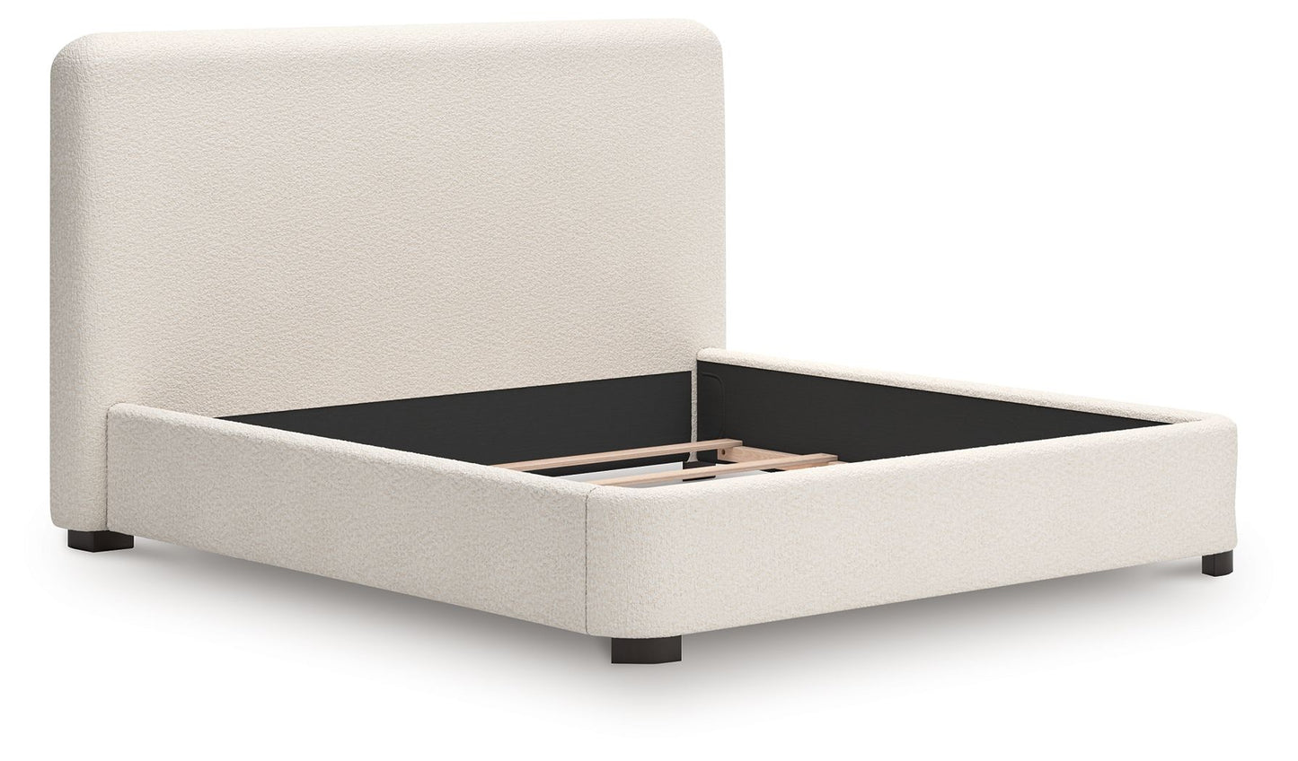 Brintstreet - Beige - King Upholstered Bed - Hornell Furniture Outlet